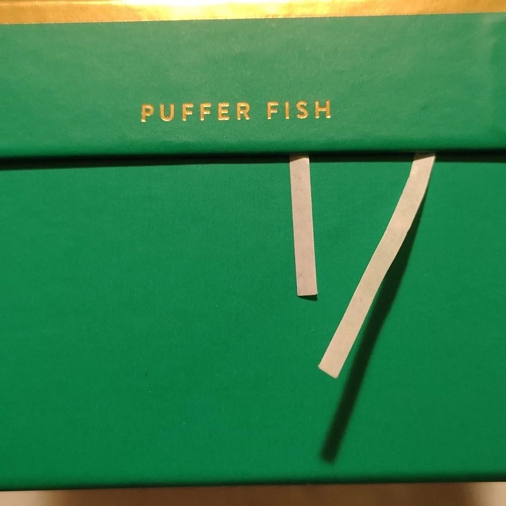 JONATHAN ADLER PUFFER FISH PORCELAIN CHRISTMAS ORNAMENT